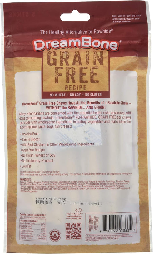 DreamBone DreamSticks - Chew Treat for Dogs Made with Real Chicken and Vegetables