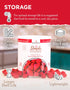 22 READYWISE - Simple Kitchen Freeze Dried Raspberries, Servings, Vegan, Gluten Free, Healthy Snack, Survival Food