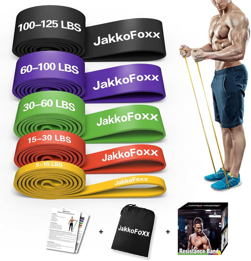 Resistance Bands Set for Men & Women, Pull Up Bands, Stretching Assist Bands for Muscle Training