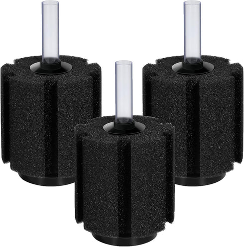 AQUANEAT Aquarium Bio Sponge Filter, 3 Pcs Breeding Fry Betta Shrimp Nano Fish Tank, Large up to 60Gal