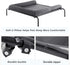 Cooling Elevated Dog Bed for Large Dogs, Portable Indoor Outdoor Raised Bed with Breathable Mesh, Chew Proof Hammock