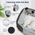 Miguel Washable Dog Bed with Removable Cushion, Rectangle Bolster Cat Bed for Medium Small Dogs - Gray 30 Inch