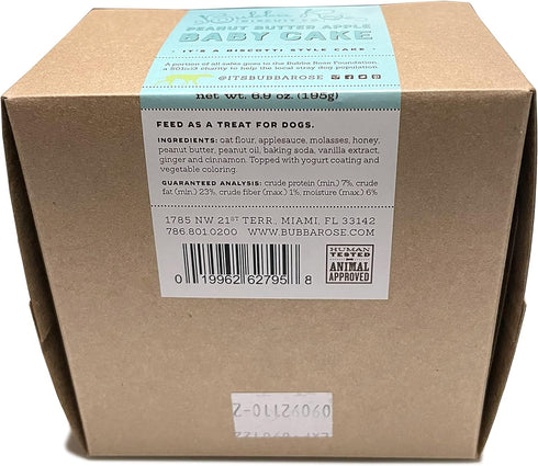 Biscuit Company Blue Dog Birthday Baby Cake - Crunchy Biscuit Texture, Natural Gourmet Pet Treat, 3 Inch