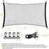 Dog Car Barrier 47" Wide - Pet Restraint for Trucks/SUVs/Full Sized Sedans, Mesh Net Screen Barricade