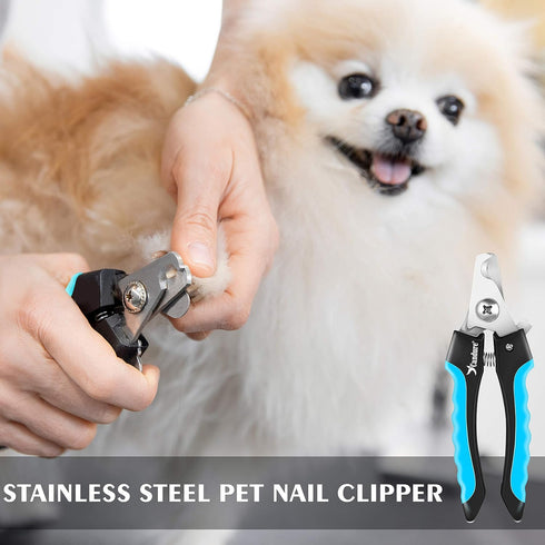 Candure Dog Nail Clippers with Safety Guard, Professional Grooming Pet Nail Clipper