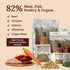 360 Omega-3s 4 5 oz Pet Nutrition Freeze-Dried Raw Dog Food Multi-Protein with Beef, Chicken, Fish, Liver & Organs
