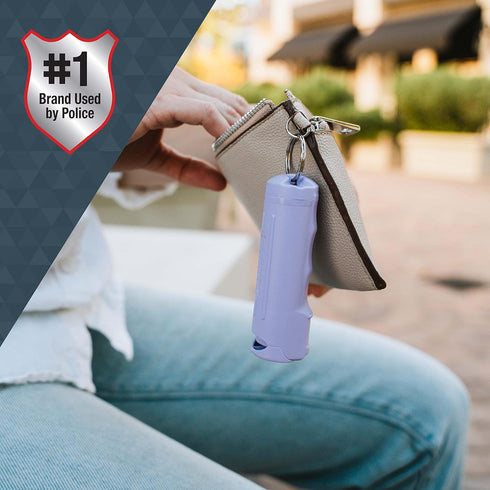 SABRE Pepper Spray, 0.54 fl oz - Maximum Police Strength OC Spray, Key Ring for Easy Carry, Fast Access