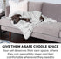 Furhaven Waterproof Throw Blanket for Dogs & Cats, Washable Shaggy Plush Calming Faux Fur Blanket, Mist Gray, Small