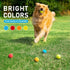 PrimePets Tennis Balls for Dogs - 2.5 Inch, 12 Pack, Squeaky Interactive Pet Fetch Ball for Medium and Large Dogs,