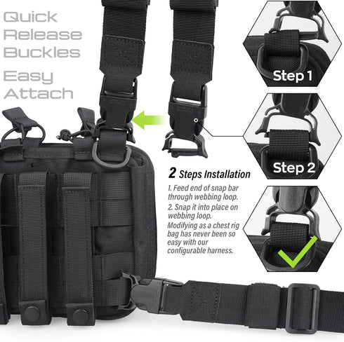 WYNEX Tactical Mag Admin Pouch, Molle Utility Tool Organizer with Triple Stacker Magazine Holder for M4 M16, Patch
