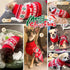 KYEESE Christmas Dog Sweater for Small Dogs - Snowflake Reindeer Design with Leash Hole, Ugly Holiday Sweater, M