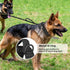 Tactical Dog Collar with Handle, Adjustable Nylon Training Collar with Heavy Duty Metal Buckle for Medium Large Dogs