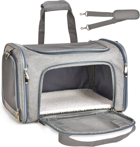 Henkelion 15lbs), Cat Carriers Dog Carrier Pet Carrier For Small / Medium Cats Dogs Puppies (Up To TSA Airline Approved