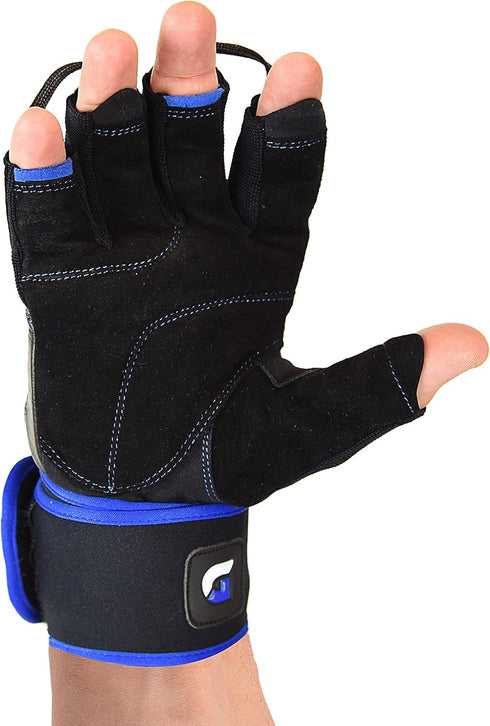 2" 8 1/8" 8 1/2") Gym Gloves - Ranger with Built in Wide Wrist Wraps Design for Weight Lifting, Power Lifting