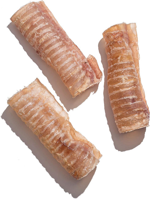 6" 20 Pack Jack&Pup Beef Trachea for Dogs | All Natural Single Ingredient Dog Treat Dog Trachea Chews | Savory and Fun