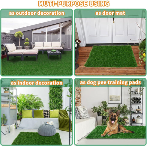 Artificial Grass 51.2"x26" 1 Pack - Fake Grass for Dogs Indoor Outdoor Potty Training Replacement Turf