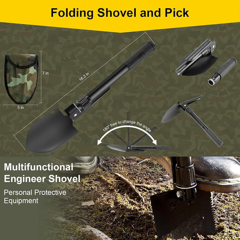 XUANLAN 248PCS Packed Survival First Aid Kit, Survival Tools Camping Essentials Tactical Gear Emergency Trauma Medical