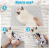 BOXOB 19.68x19.68 Inch 9 Cat Wrap for Grooming, Soft Cat Swaddle Wrap Multifunctional Self-Adherent Cat Restraint Wrap