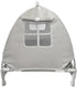 Love&go Elevated Dog Bed with Metal Frame, Cooling Raised Cot for Dog and Cat (Small-18.5x18.5x5.5 inch, Grey)