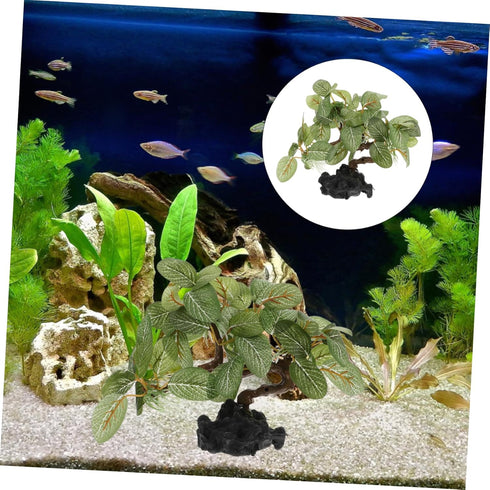 BESTOYARD Fish Tank Landscaping Plants, Aquarium Decorations, Reptile Tank Silk Tree, Plastic Fish Bowl Decor