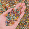 EZEELAI 0.5 Lb/230g Colorful Agate Aquarium Fish Tank Gravel Rocks, Crushed Stone Crystal