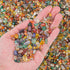 EZEELAI 0.5 Lb/230g Colorful Agate Aquarium Fish Tank Gravel Rocks, Crushed Stone Crystal