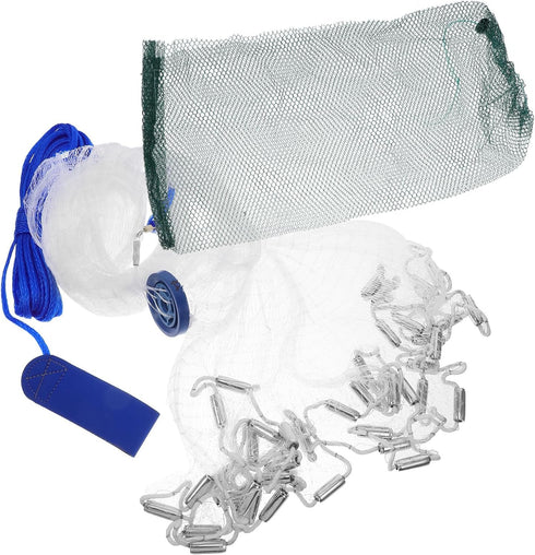 SWETRACE Hand Throw Cast Net Fishing Tool 1.5m Monofilament Shrimp Lobster Fishing Net