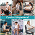 Backpacking Inflatable Seat Cushion, Self Inflating Memory Foam Stadium Seat Cushion Lightweight Camping Chair Pad