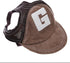 Pet Dog Baseball Cap, Sport Hat for Outdoor Sun Protection, Summer Cap for Small Medium Large Dog (Large, Brown)