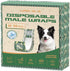 LURKOMEMO Dog Diapers Male,50 Count Medium Adjustable Male Dog Diapers Disposable,Dog Belly Band,