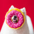 ZippyPaws Original Donutz No Stuffing Plush Dog Toy - Strawberry