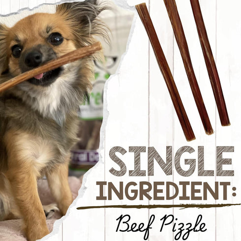5-6" (40 Count) Nature Gnaws Super Skinny Bully Sticks for Small Dogs - Long Lasting for Light Chewers and Puppies
