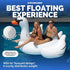 SWIMLINE 90621 Summer Swimming ORIGINAL Giant Inflatable Swan Pool Float Floatie Ride-On Lounge W/ Stable Legs Wings