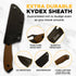 Fixed Knife with Sheath, 3CR13 Stainless Steel Blade, 8 Inches for Hunting, Fishing, Hiking, Camping