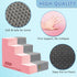 OYLZ 4 18" Dog Stairs Pets Steps Gray Pet Ladder for Sofa Couch and Bed Made of High Density Sponge Stairs