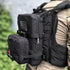 Tactical Mini Molle Hydration Pack - Hydration Carrier with IFAK Pouch, US Flag & Med Patch (Black)