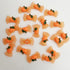 20pcs Shiny Halloween Pumpkin Hair Bows for Pet Dog Cat, Hair Accessories with Rubber Bands for Thanksgiving