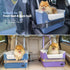PETSFIT Dog Car Seats for Small DogsPatented Safety BucklesSafety TetherFoldable Travel Dog Booster Car Seat Reduces