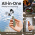 Orblue 4-in-1 Camping Eating Utensils, 2-Pack - Portable Spoon, Fork, Knife & Bottle Opener Combo Set - Stainless Steel