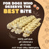 Woofley's 6" (20 Count)- Buffalo Beef Cheek Braids Regular - Beef Cheek Dog Chews - No Hide Bones for Dogs