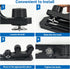 Kayak Paddle Holder, 2 Pack Kayak Track Mount Accessories for Fishing and Canoeing