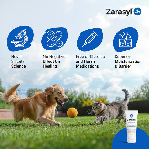 1.69 oz. Zarasyl Companion Essential Skin Care Ointment for Cats and Dogs, Protects & Moisturizes Skin & Tissues