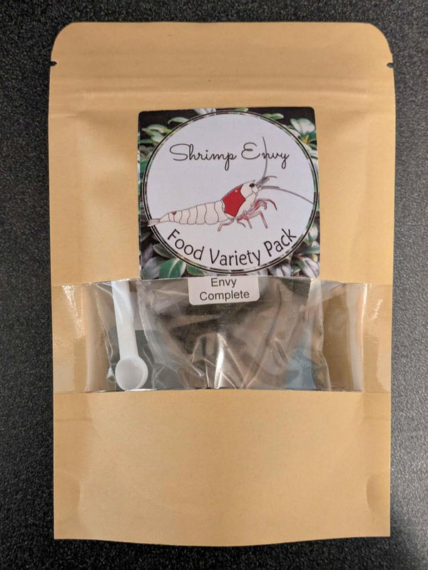 Shrimp Envy Variety Pack - Natural Food for Shrimp Fish Snail Crab