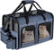Cat Carrier for 2 Cats, Foldable Double Cat and Dog Carrier, Small