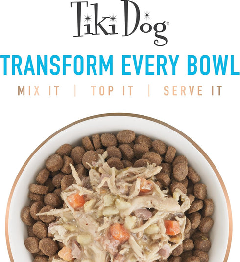 Tiki Dog Meaty Wet Dog Food, Variety Pack, 3 oz. Cups (10 Count)