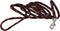 Dogs My Love 6ft Long Braided Rope Dog Leash, Red with Black, XXSmall (0.15" Diam)