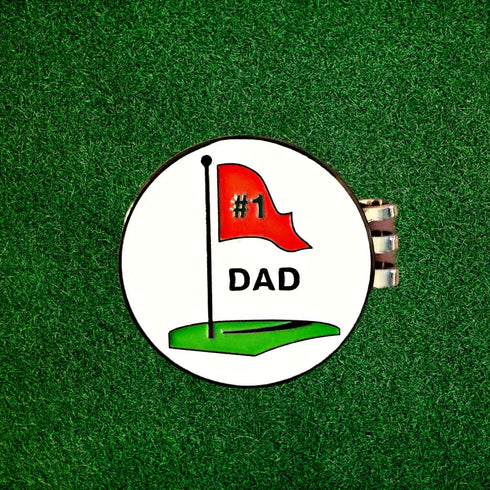 Funny Emoji Golf Hat Clip with Enamel Magnetic Ball Marker