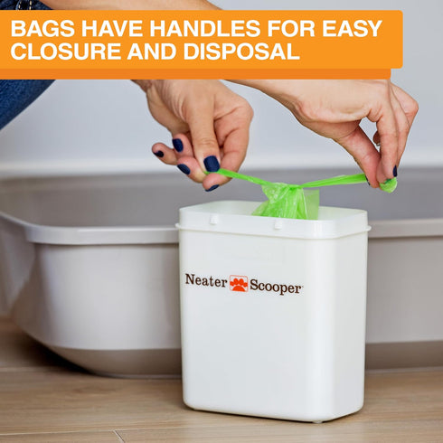 60 Neater Pet Brands Neater Scooper Standard Cat Litter Scoop, Refill Bags Mess-Free Cat Litter Scooper with Bag