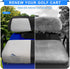 (20000 iLSKW Golf Cart Seat Covers for Club Car DS to Up) Seat Cover OEM Front,Breathable Fabric and Leather Front Seat