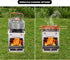 REDCAMP Wood Burning Camping Stove with Pot Stand, Folding Stainless Steel Backpacking Stove for Outdoor Cooking